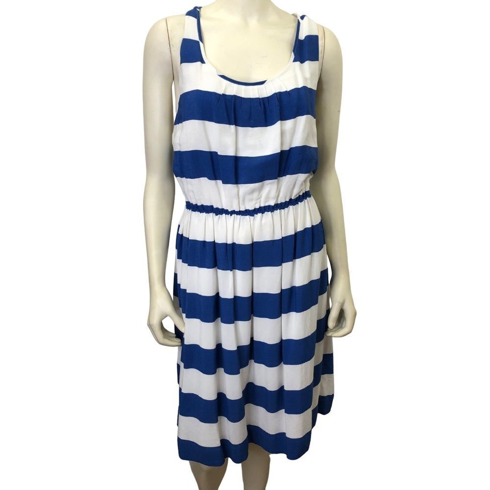 BANANA REPUBLIC TWIST HALTER BACK DRESS 8 TALL